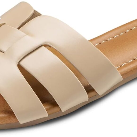 Women Sandals Summer Flats Dressy Slides Beach Wedding Party Shoes - Picture 1 of 5